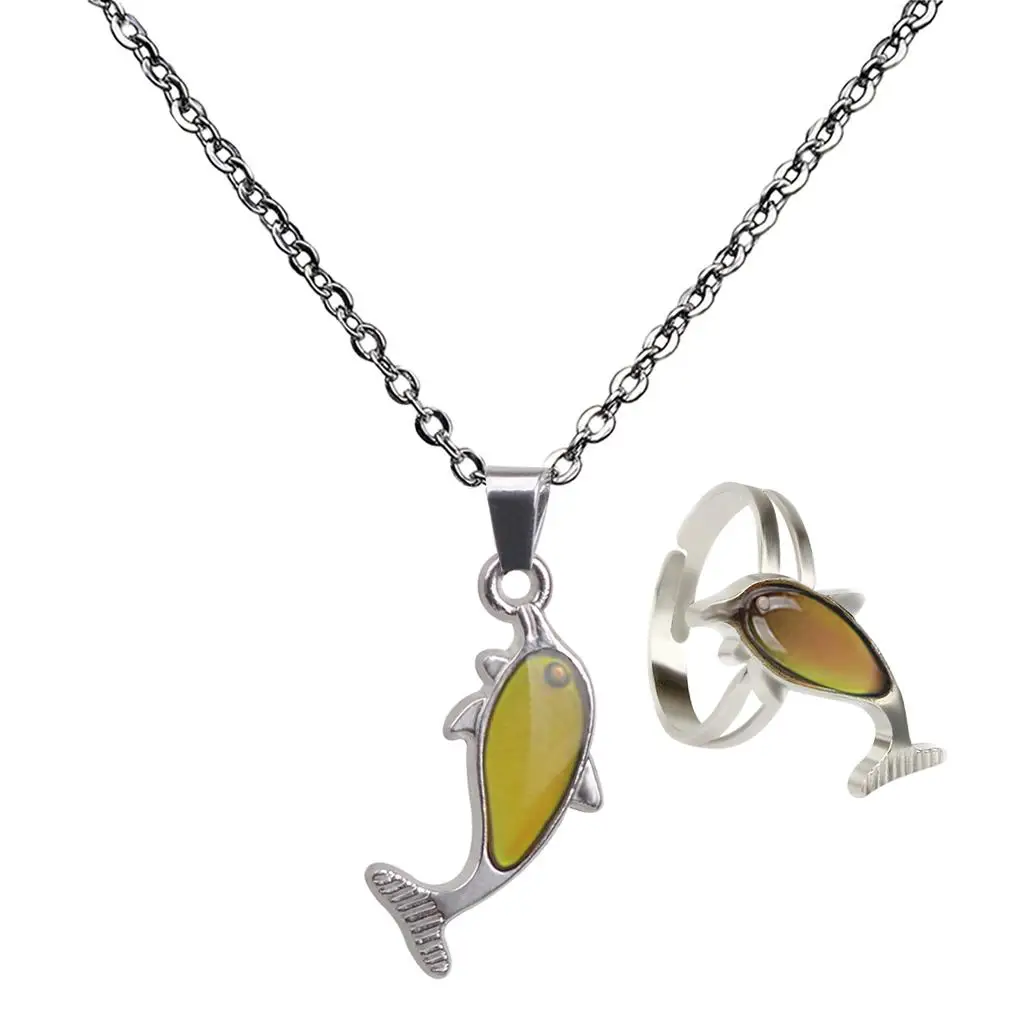Sweet Gemstone Necklace Change Mood Temperature Chain Dolphin Pendant Necklace Fashion Jewelry Set https://ae01.alicdn.com/kf/S533378ed49ba408bb5a6ba17049c78a5p.jpg