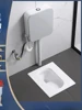 *L SQUAT PAN Toilet Potty Chair Type Water Tank Complete Set Of Household Bedpan Squat 2
