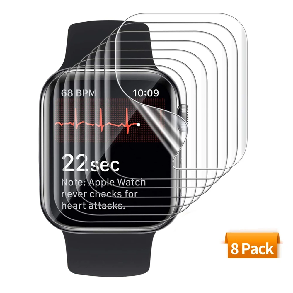 Screen Protector For Apple Watch 7 Film 45mm 41mm 44mm 40mm 42mm Bubble