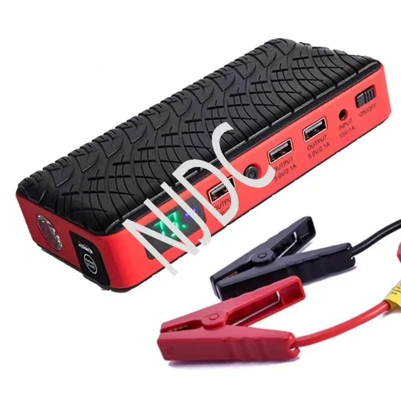 

Three Charging Output 10400mAh Battery Power Bank for Phone Pad Small Fan 12V Emergency Booster Car Jump Starter with Led Light
