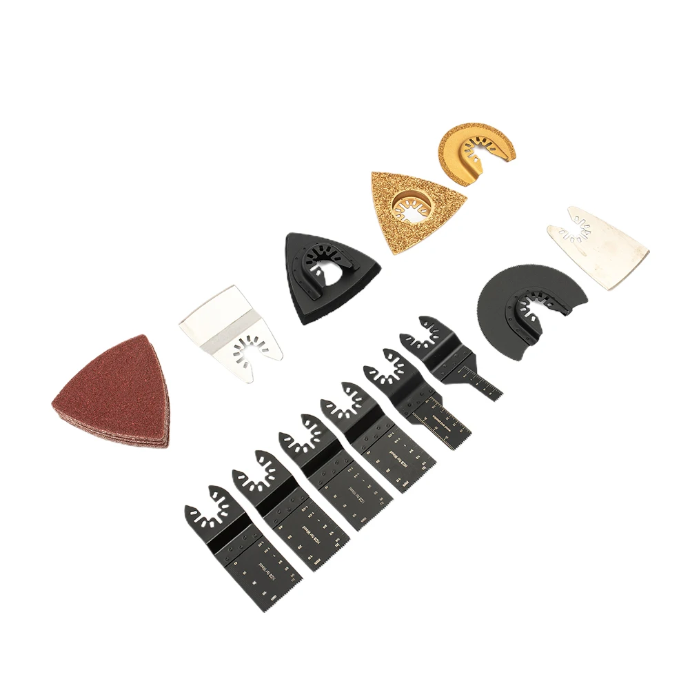 34P HCS Vibration Saw Blade Oscillating Accessories Multifunction For Power Air Tool Accessories Oscillating Tools hand tools trapezoidal blade multifunction replacement blade silver 20pcs set carbon steel cutter tool brand new