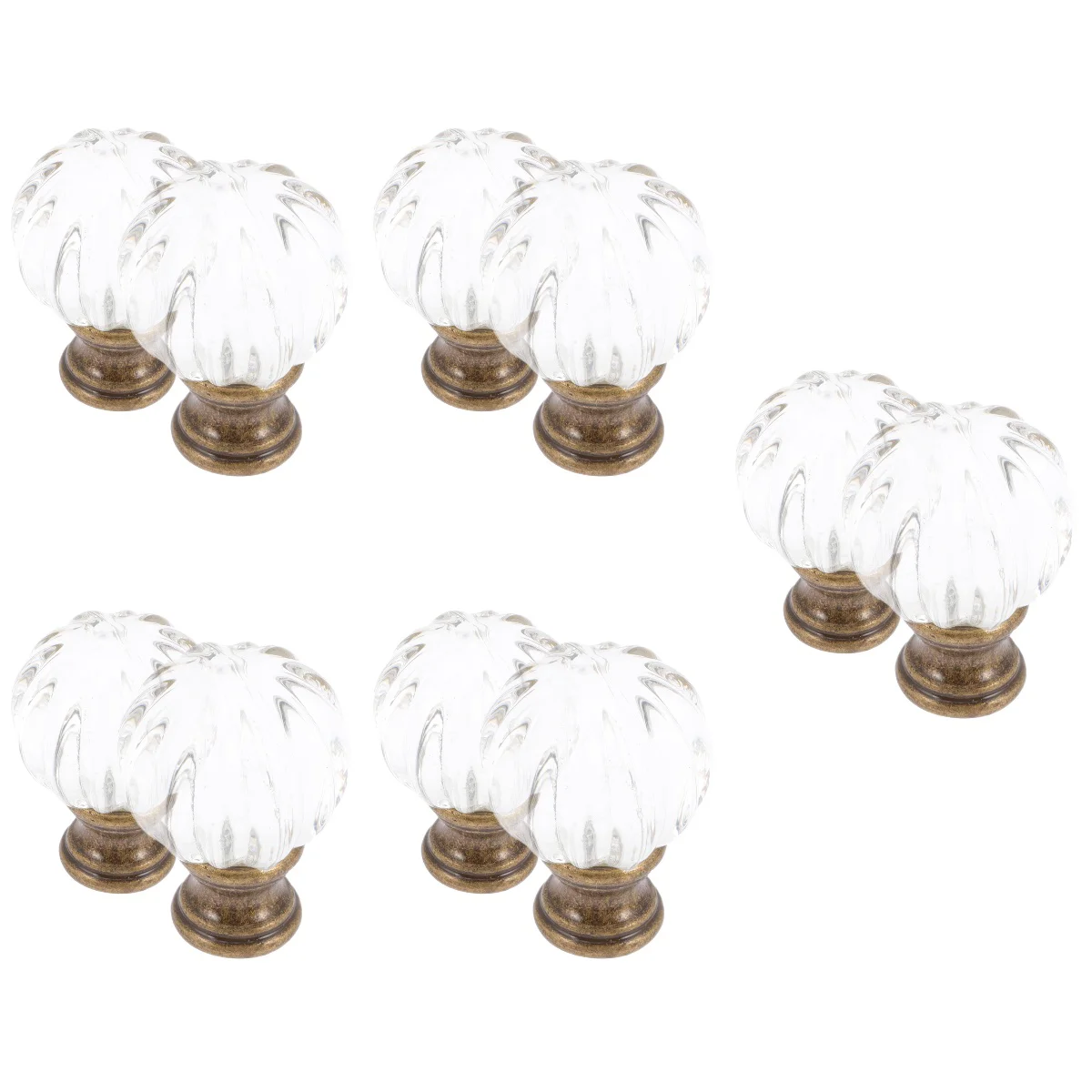 

10 Pcs Shade Knob Lampshade Finial Finials Crystal Ball Shades Glass Decoration