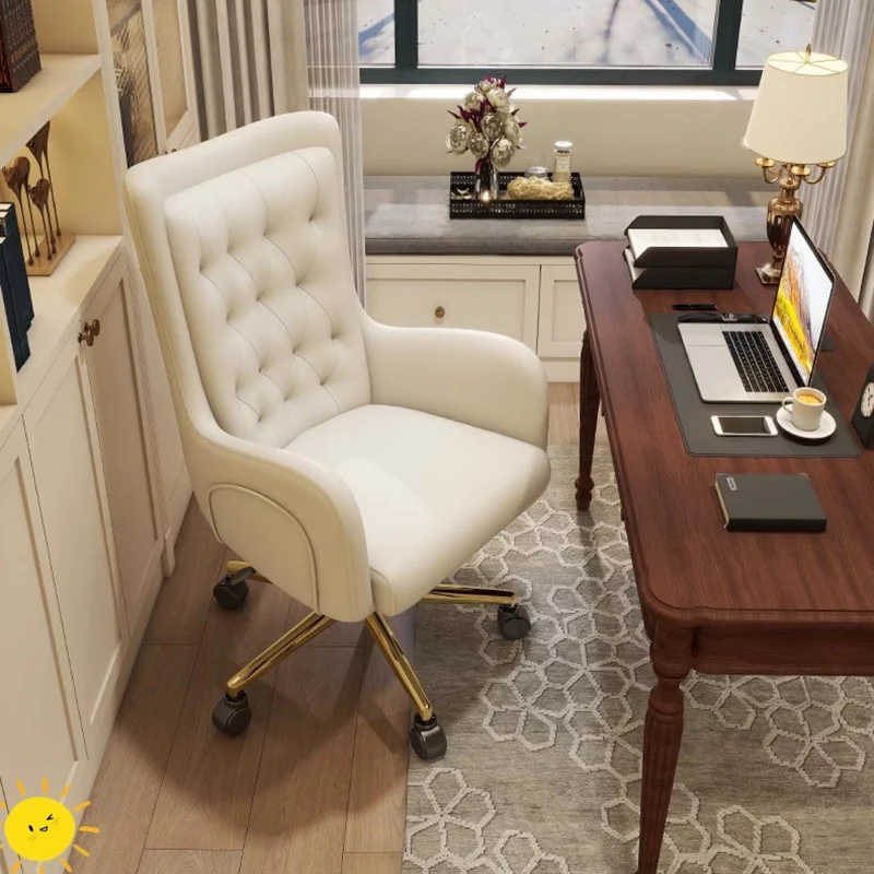 

Throne Dresser Office Chair Garden Arm Relaxing Conference Leather Office Chair Lounge Luxury Ergonomic Stoel Trendy Furniture