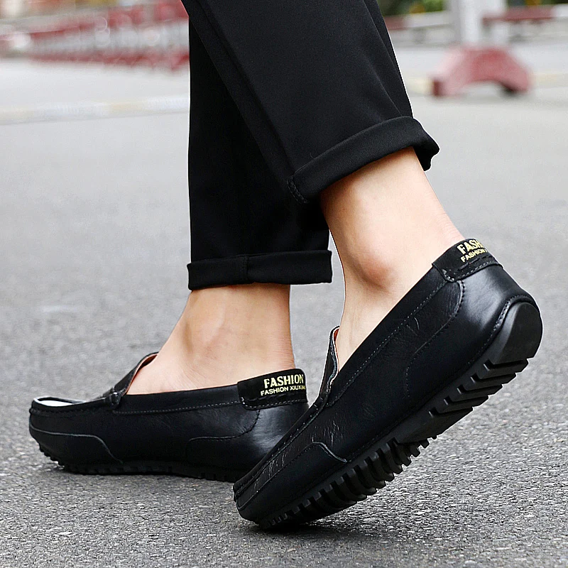 Breathable Man Mocasines Casual Loafers Leather Shoes For Men Slip On Formal Italian Male Driving Flat Chaussure Cuir Homme 2024 6