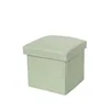 Foldable Storage Stool Box Fabric Multifunctional Storage Stool Boxes Home Organization Sundries Organizer Box With Padded Seat 4