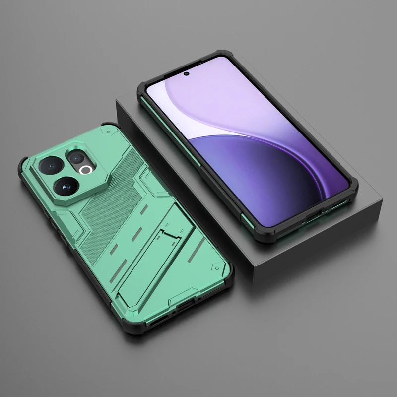 Punk Style Shockproof Rugged Armor Phone Case with Bracket