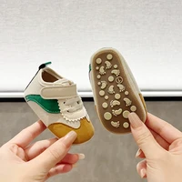 Newborns Baby Sports Shoes Striped Baby Casual Shoes Anti Slip Shoes for Centenarians Boys and Girls Aged 0-18 Months 4