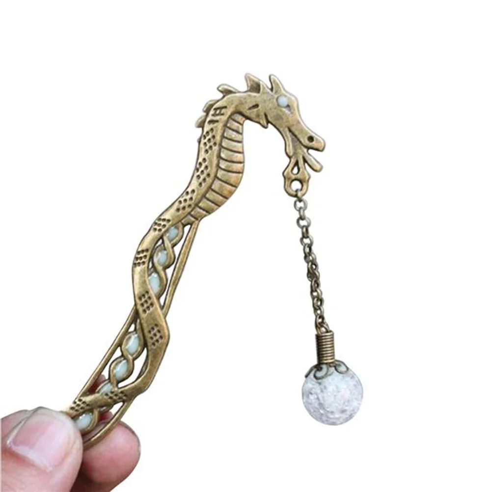 

Alloy Glowing Dragon Shape Bookmarks Hairpin with Luminous for Gift Party