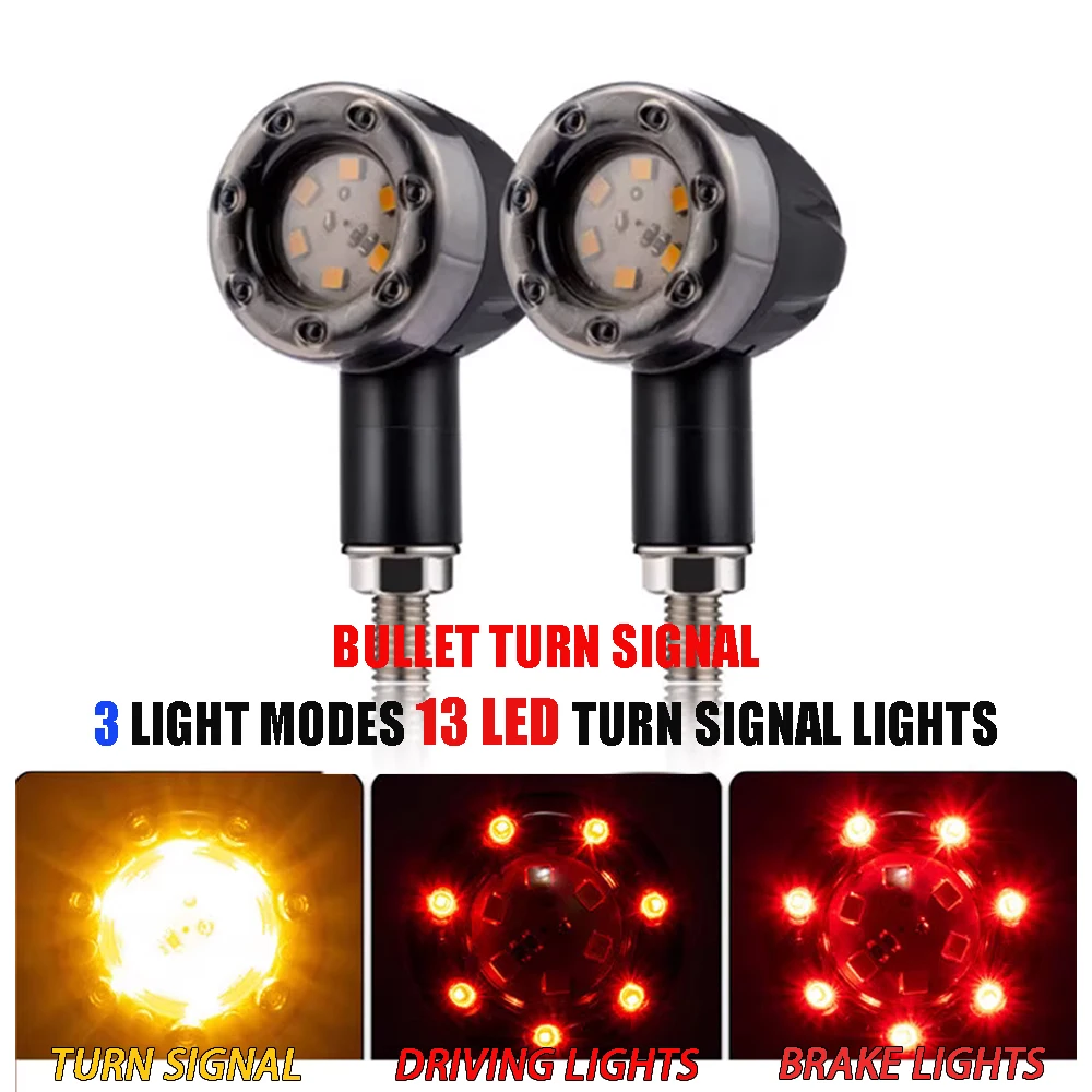 Accessori Moto Luci A Led Universali Direzionali Per Indicatori Di Direzione Luce Di Arresto Del Freno Indicatore Luminoso Lampeggiante Mini Lampadine
