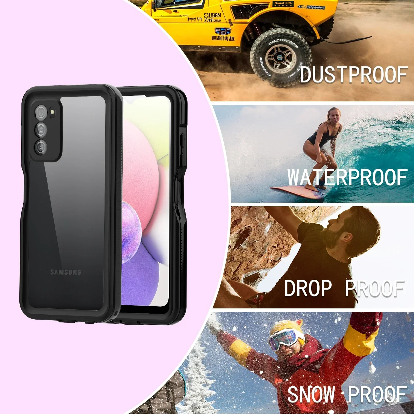 IP68 Waterproof Phone Case For Galaxy A55 A15 A25 A35 A32 A42 A53 A33 A23 A13 A54 A34 A24 A14 Shockproof Cover Screen Protector 6