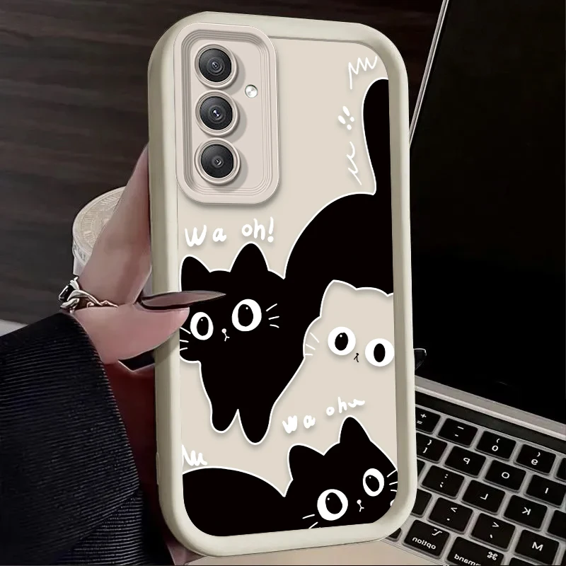 Cute Black Cat Soft Phone Case - Stylish Protective Back Cover