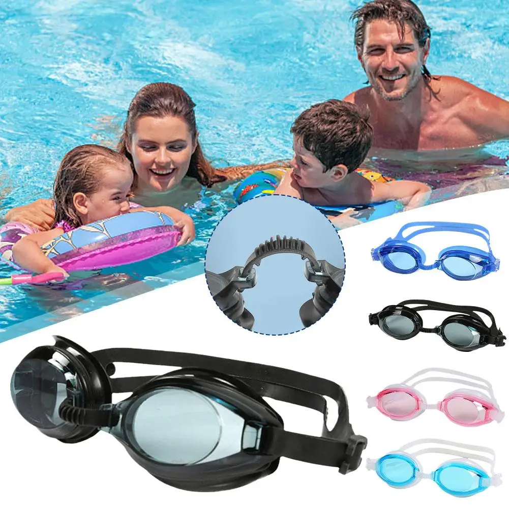 

High-definition Swimming Goggles For Adult Swimming Equipment Adult Waterproof Glasses Flat Transparent Diving Goggles F2H2
