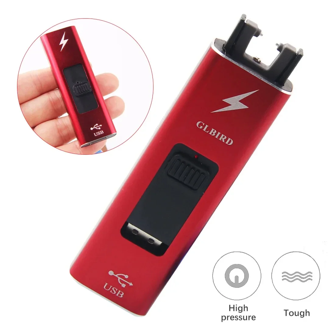 Plasma USB Charging Windproof Pulse Arc Lighter Outdoor Flameless Candle Kitchen Barbecue Lighter Men's Gifts bbq lighter electric arc igniter