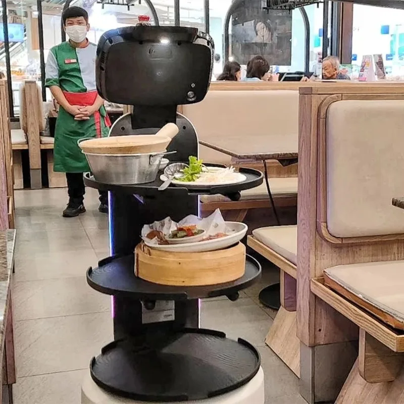 รูปสินค้า หุ่นยนต์บริการอาหารอัจฉริยะ ร้านอาหารอัจฉริยะ