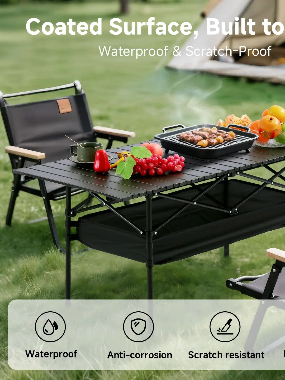 Adjustable Folding Camping Table 2