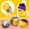 6/12/24 Set Mini Ducks with Mini Hats Necklace and Sunglasses Duck Toy for Shower Birthday Swimming Party Gift Favor Decorations 3