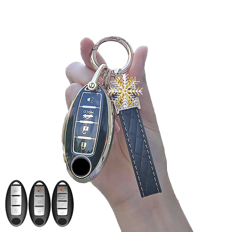 Tpu Copri Chiave Auto Per Infiniti Fx35 Fx37 Fx45 Fx50 Q70 Qx50 Qx70 Per Nissan 370Z Juke Leaf Quest Rogue Titan Xd Versa Note