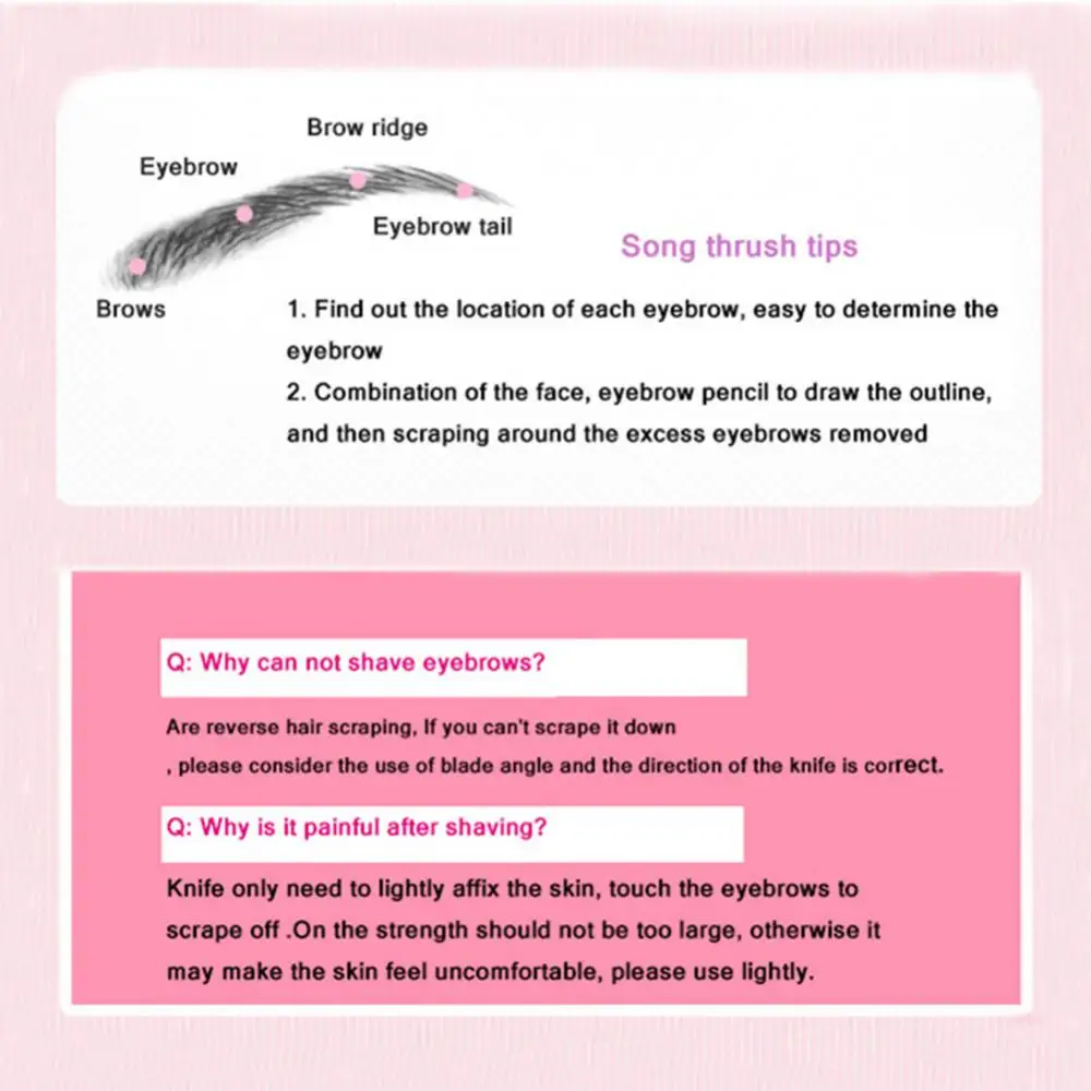 Set Portable Eyebrow Trimmer Face Hair Razors Women Eyebrow Shaver Hair Removal Trimmer Shaver Beauty Makeup Tools