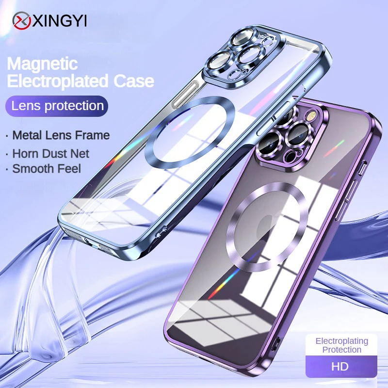 Electroplated Transparent Phone Case For Iphone 12 13 14 Pro