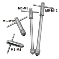 M3-M8 Adjustable Ratchet Hand Tap Wrench M5-M12 Extended Tapping Forward and Reverse Tapping Tool Accessories 2
