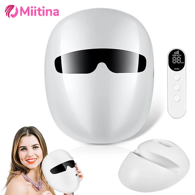 7 Color Light Facial Led Mask Therapy 80 Beads Face Photon Light Skin Rejuvenation Anti Wrinkle Anti Acne Beauty care Skin Care