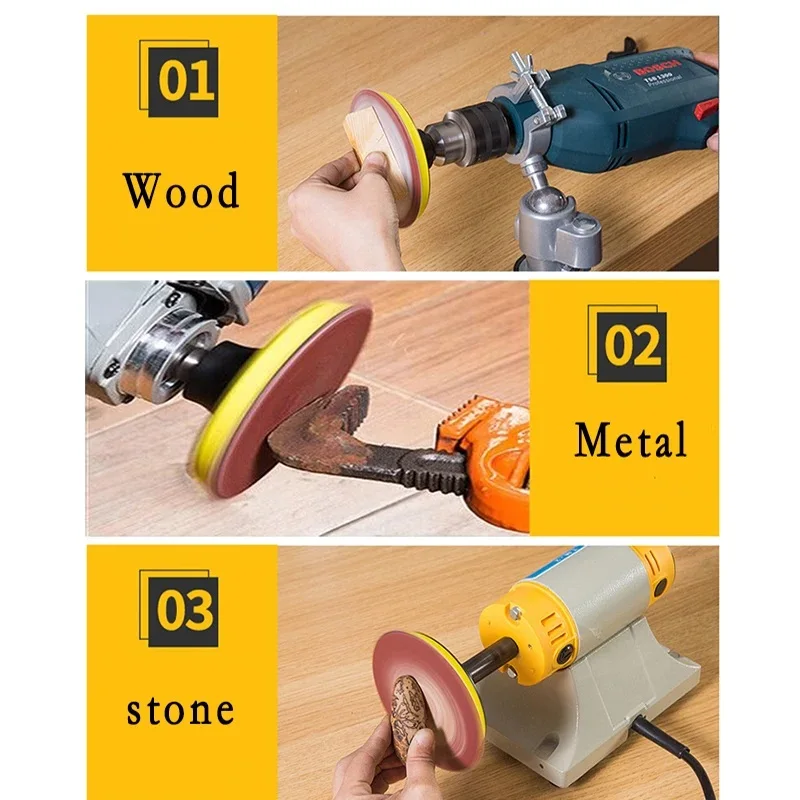 50-100pcs 2inch 50mm Sanding Discs Disk 60-2000 Grit Abrasive Polishing Pad Kit Dremel Rotary Tool Sandpapers Set Accessorie