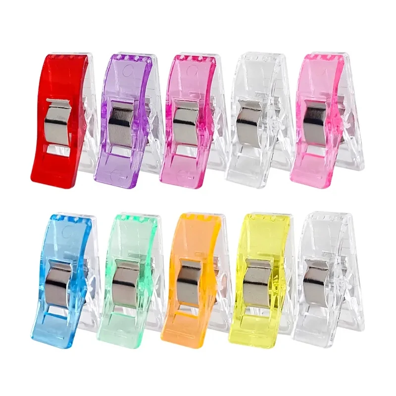 Sewing Clips 10pcs Multi Colors Plastic For Patchwork Sewing DIY Crafts Quilt Quilting Clip Knitting Accessories sewing clips plastic clips
