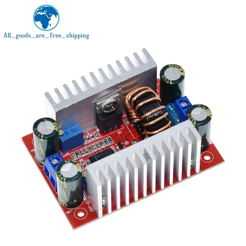 DC 400W 15A 스텝 업 부스트 컨버터 정전류 전원 공급 장치, LED 드라이버 8.5-50V 10-60V 전압 충전기 스텝 업 모듈