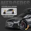 1:24 Scale Audi RS6 Model Car Toys Alloy Die-casting 6 Doors Opened Sound Light Pull Back Ornament Vehicles Festival Child Gifts 5