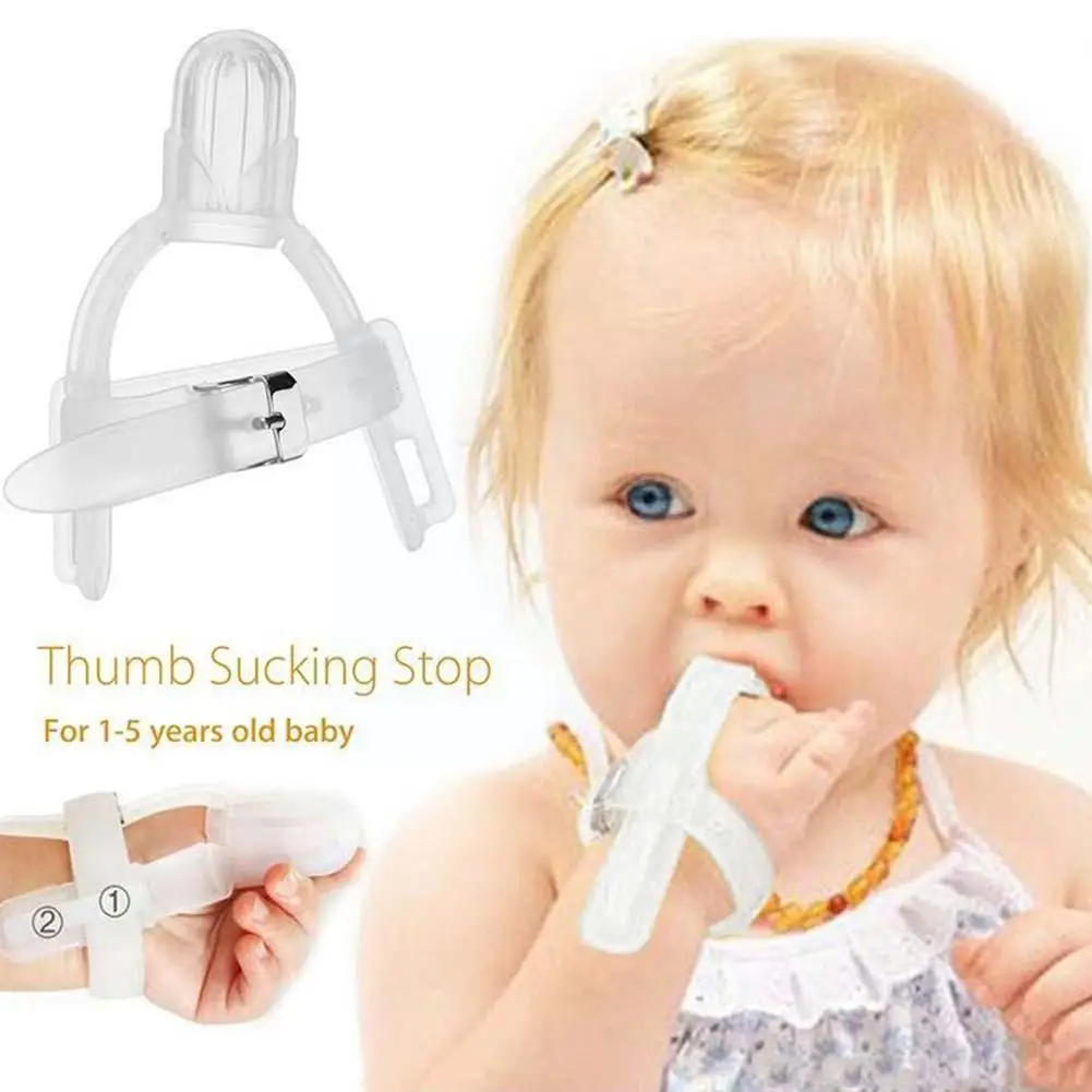 Nontoxic Silicone Baby Kids Child Finger Food Grade Adjustable Guard Band Stop Children Orthosis Hand Eat Wrist Sucking