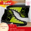 S Halloween Scary Zombie Head Men's Fashion Canvas Vulcanized High Top Sneakers Casual Breathable Lace Up Flats Shoes 1