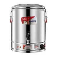 Marmite électrique commerciale à vapeur, grande capacité, en acier inoxydable, double couche isolée, pour la cuisson de l'eau et le thé aux herbes 1