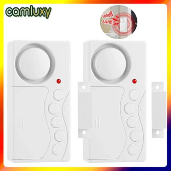 Camluxy Wireless Door Opening Sensor Time Delay Refrigerator Door Alarm Burglar Alarm Anti-theft Window Open Closed Door Sensor