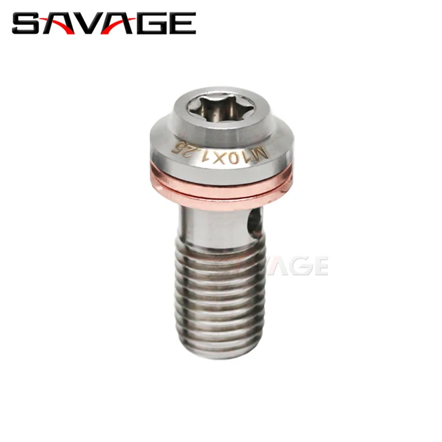 Motorcycle Universal Front Rear Brake Master Cylinder Screw Oil Hose