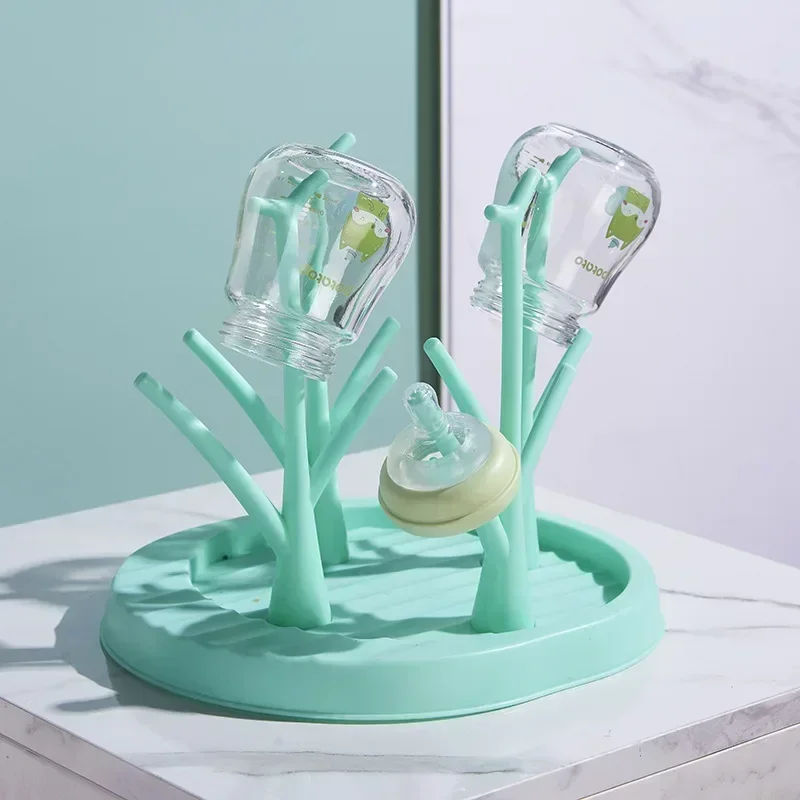 Removable Baby Feeding Bottle Drain Rack Nipple Feeding Cup Holder Storage Drying Rack Bottle Tree Shape Accessory