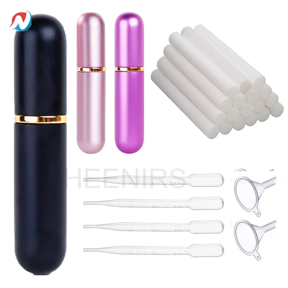 Sheenirs 3PCS Aromatherapy Essential Oil Refillable Aluminum Blank Nasal  Inhalers with Replacement Wicks Metal Inhalers Tubes - AliExpress Beauty &  Health