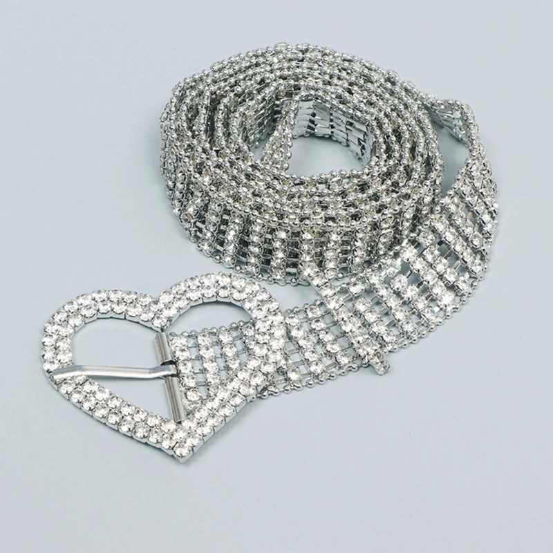 

Unisex Teens Woman Belt Jeans Heart Belt for Dress Skirt Coat Decors