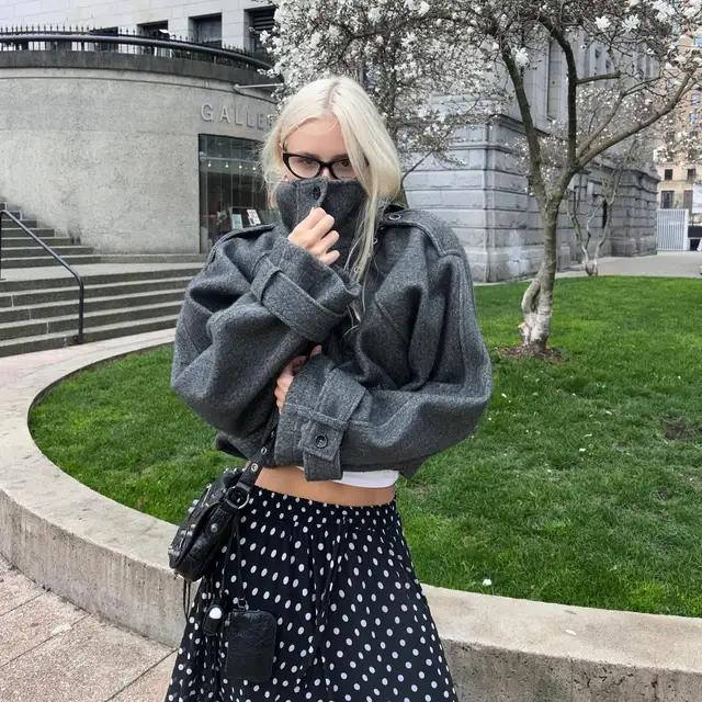 Fashion Casual Solid Loose Jackets Women Full Sleeve Single Breasted Stand Collar Short Coats 2025 NEW Autumn Lady Outwears 2