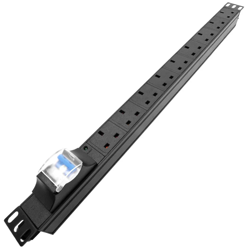

PDU power strip network cabinet rack UK socket UK PLUG air switch 9AC socket wireless and 2-meter extension cable socket