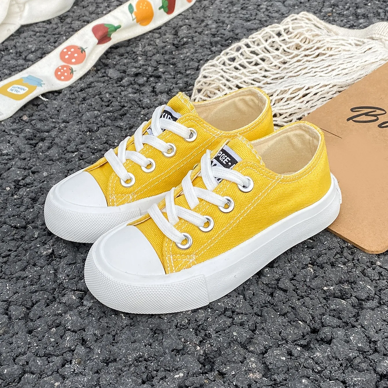 حذاء قماش بنسيج شبكي يسمح بالتهوية للأطفال ، حذاء بنعل ناعم ، قماش متعدد الاستخدامات للأطفال ، قماش عصري ، ربيع وخريف ، 5058