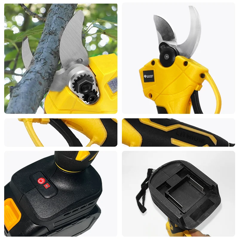 Brushless cordless Electric scissors 1500W high power Electric goddess  Garden orchards Tree Branch multifunction  Pruner 5