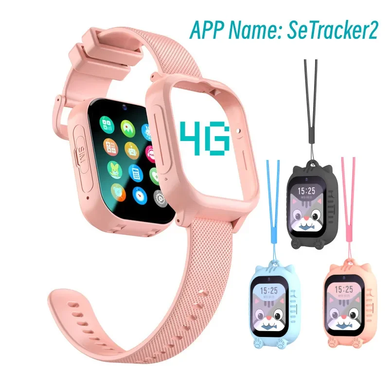 

2024 Phone Watch SIM Card 4g Smart Watch Boy Girl Photo Wifi Positioning Child Watch HD Video Call Sos Tracker Birthday Gift