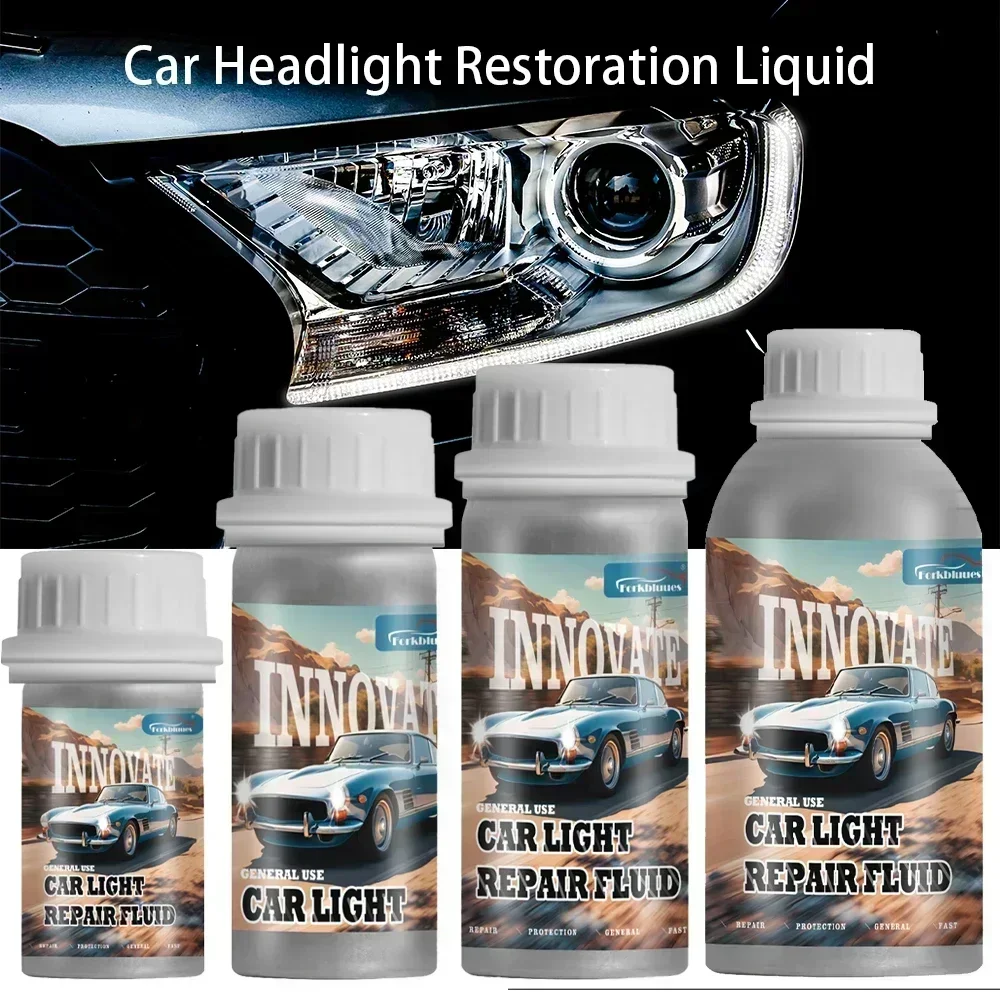 Car Headlight Polish Restoration Kit Headlight Polishing Cleaning Kit Anti-Scratch Hydrophobic Car Headlight Repair Motorcycle