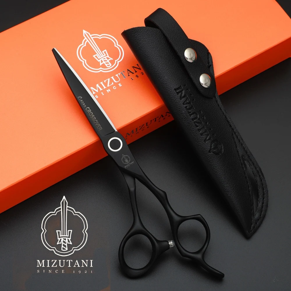 

MIZUTANI scissors 6.0 inch Black hairdressing scissors VG10 Material scissors thinning scissors Barber shop professional scissor
