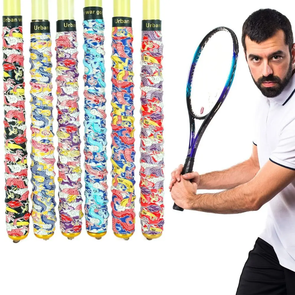 

Chinese Dragon Badminton Racket Overgrips Multi-color Non-slip Grips Tape Self-adhesive Sport Supplies Racquet Sweatband