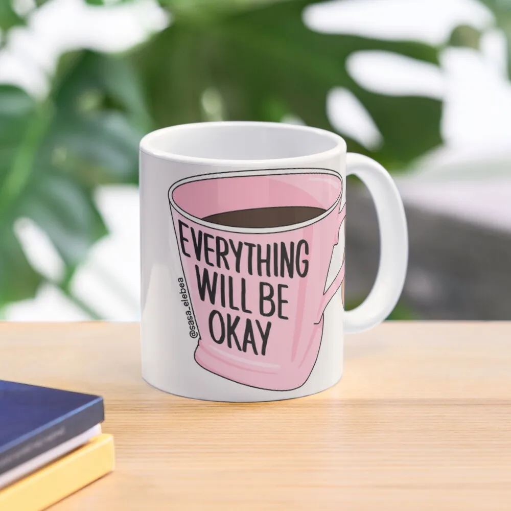 

Will be okay by Sasa Elebea Coffee Mug Thermal Cups To Carry Espresso Cups Mug