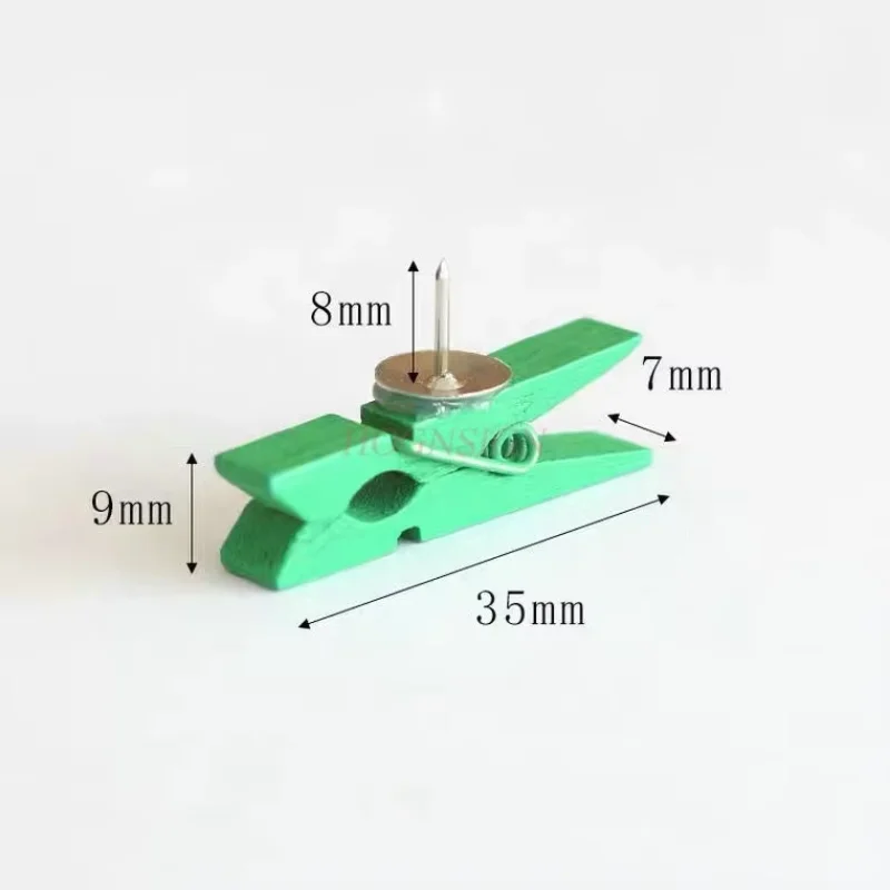 30개 나무 H형 못, 나무 클립, 푸시핀, 못, 연목판 고정 사진, 벽 펠트보드
