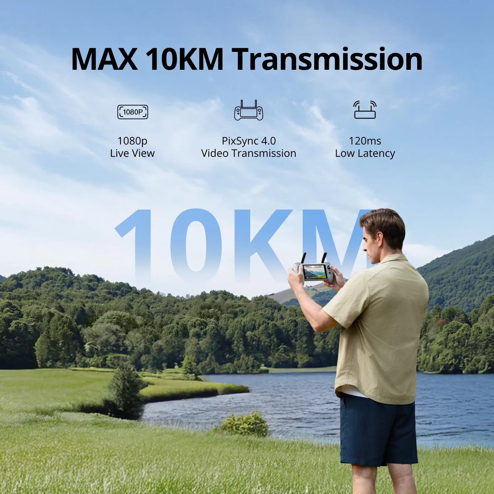 Drone Potensic C0 ATOM 2 con telecomando PTD 1 video 4K, fotocamera 8K Riprese verticali 10KM 2.7K, traccia AI per riprese notturne - immagine 3