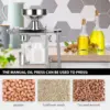 Manual Oil Press Machine Household Seed Oil Press Extractor Peanut Nuts Oil Expeller for Physical Press and Continuous Expelling 2