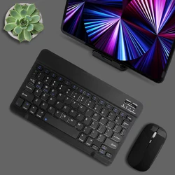 Universal Bluetooth - Compatible Wireless Keyboard and Mouse (Black 2)